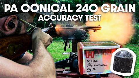 How accurate are Hornady PA Conicals In the wrong barrel? | Hawken Muzzleloader Accuracy Test ...