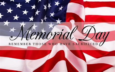 Text Memorial Day on American Flag Background Stock Photo - Image of heroes, patriot: 145084472