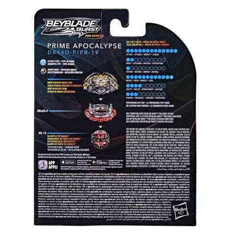 Beyblade Burst Pro Series Prime Apocalypse Spinning Top Starter Pack -- Battling Game Top with ...