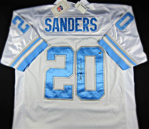 barry-sanders-signed-lions-jersey - Memorabilia Center