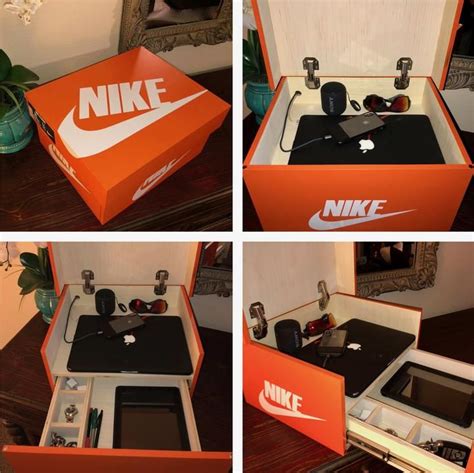 Nike Shoe Box 4 Jewelry,Accessories, & Gadgets | Giant shoe box, Shoe box storage, Shoe box design