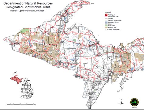 Northern Wi Snowmobile Trail Map