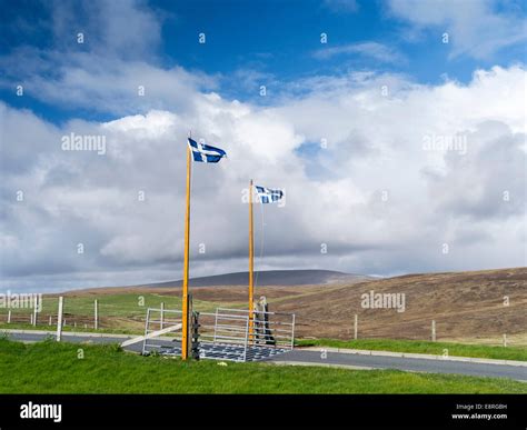 Shetland island flag, Shetland islands, Scotland. (Large format sizes available Stock Photo - Alamy