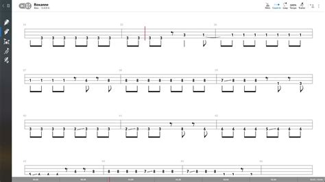 The Police - Roxanne (BASS TAB PLAY ALONG) - YouTube