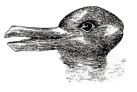 Duck or rabbit optical illusion coloring page - Print. Color. Fun!