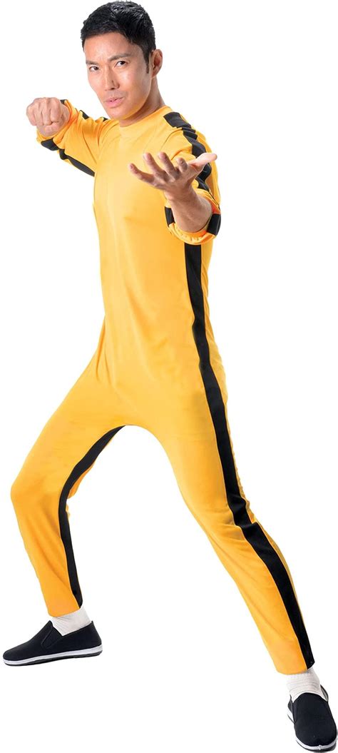 Bruce Lee Yellow Jumpsuit Adult Costume | Free Shipping