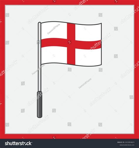 England Flag Cartoon Vector Illustration Flag Stock Vector (Royalty ...