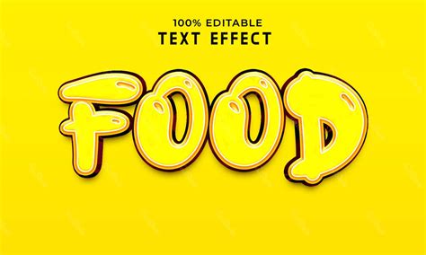 Food Text Effect | Photoshop PREMIUM PSD File