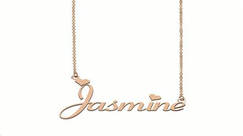 personalized Jasmine name necklace [Video] | Necklace, Name necklace, Personalized necklace