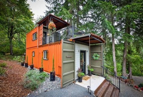 Couple Builds Two-Story Shipping Container Home for $80k