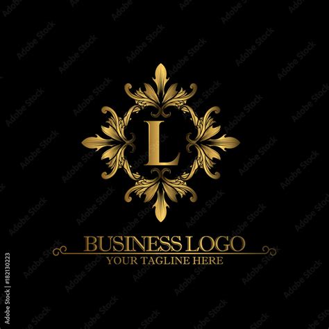 Luxury Gold Logo with the Letter L Stock Vector | Adobe Stock