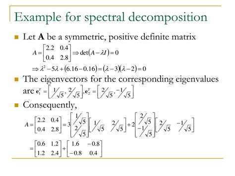 PPT - Eigen Decomposition and Singular Value Decomposition PowerPoint Presentation - ID:3377294