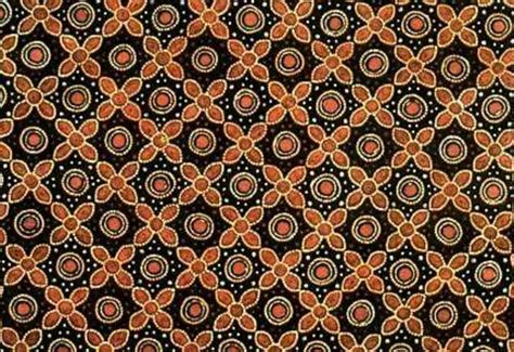 Orange and Black Batik Pattern with Circles