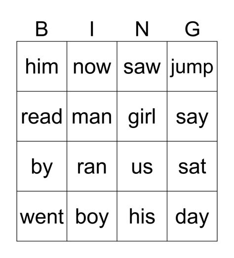 BLUE Bingo Card