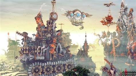 Steampunk City : r/Minecraft