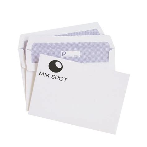 Envelopes C6 printed on one side 1 or 2 PMS or CMYK - MM Spot