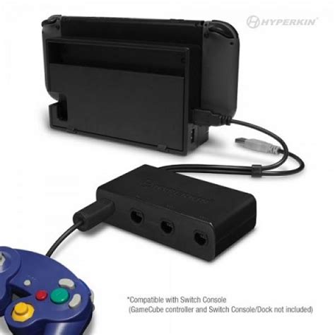 WiiU NS Gamecube 4 port controller adapter for Wii and WiiU (3rd) NEW ...