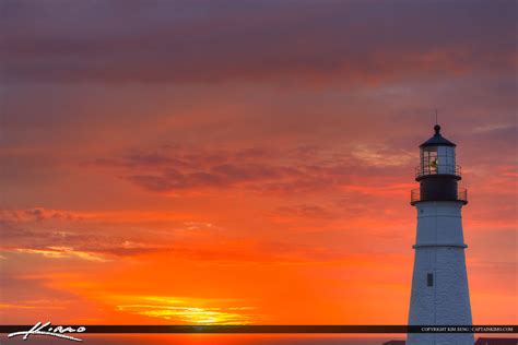 Portland Head Light Sunirse at Cape Elizabeth Maine | HDR Photography ...