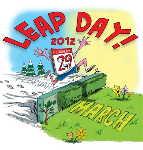 Leap Day Leap Year 2012 Cartoon