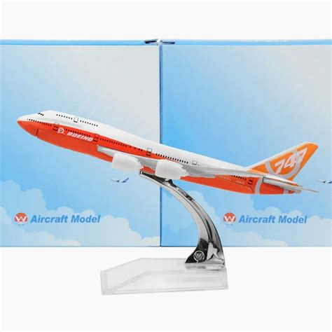 New Boeing 747 Painting 16cm Model Airplane Kits Child Birthday Gift Plane Toys Free Shipping ...