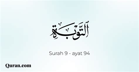 Tafsir Surah At-Tawbah - 94 - Quran.com