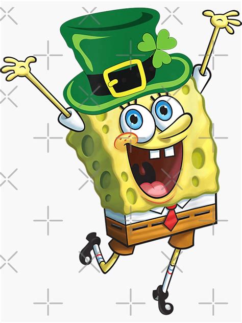 "SpongeBob SquarePants St Patricks Day" Sticker for Sale by ...