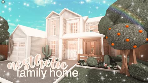 aesthetic family home | bloxburg speedbuild | luminto - YouTube