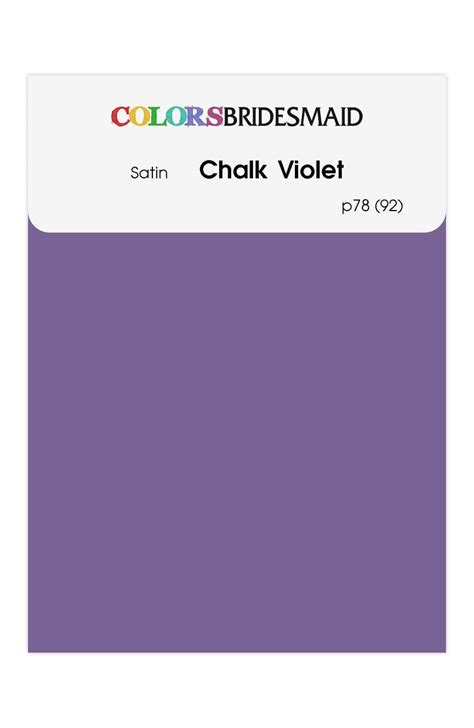 Chalk Violet Satin Swatches - ColorsBridesmaid