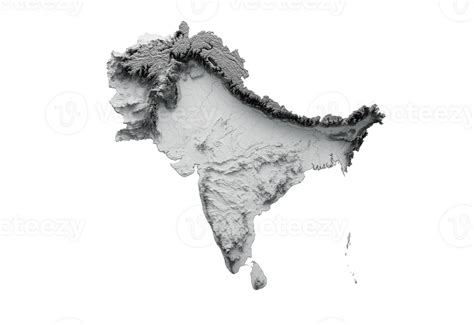 Subcontinent Map India, Pakistan, Nepal, Bhutan, Bangladesh, Sri Lanka, and the Maldives. 3d ...