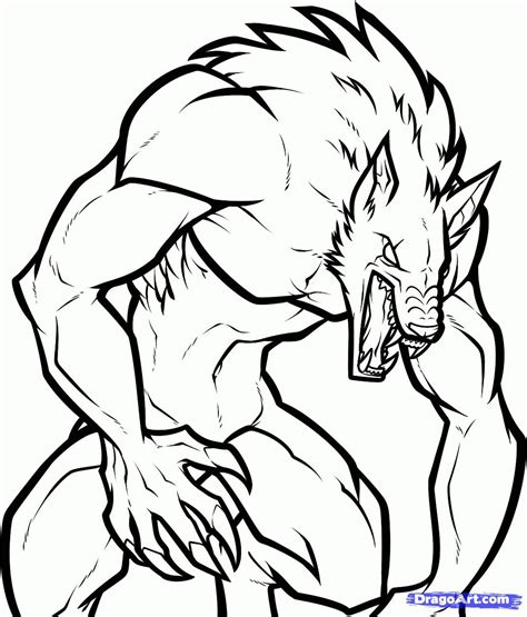 Werewolf Code No:#09875 Bigfoot Drawing, Werewolf Drawing, Werewolf Art ...