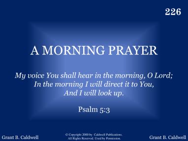 A MORNING PRAYER | R. J. Stevens Music