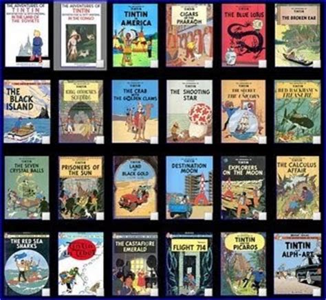 Comic Books Collection: 24 Books Tintin Comics Collection