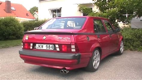 Alfa Romeo 75 3.0 V6 Sound - YouTube