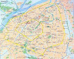 Maps of Harbin: detailed and downloadable