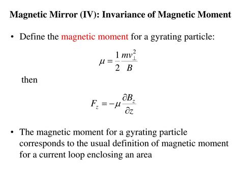 PPT - Grad-B Parallel to the Magnetic Field: Magnetic Mirror PowerPoint Presentation - ID:690017