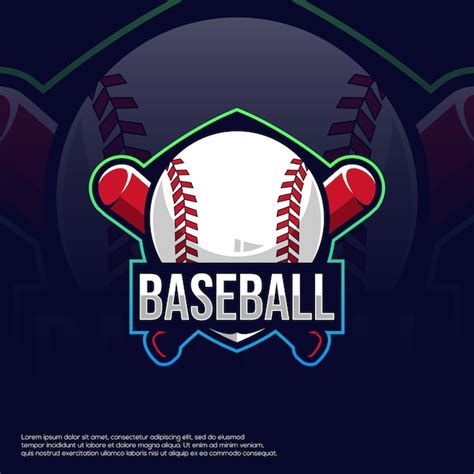 Premium Vector | Baseball esport logo design vector