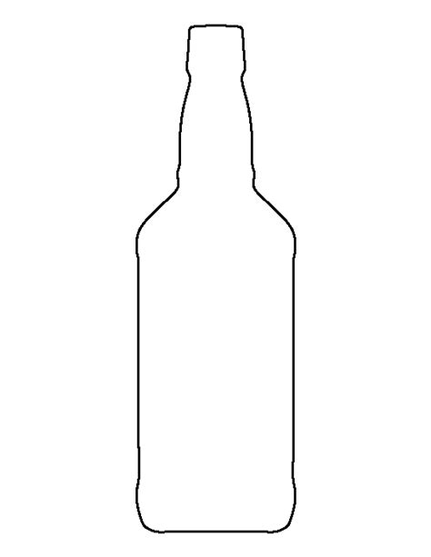 Printable Whiskey Bottle Template