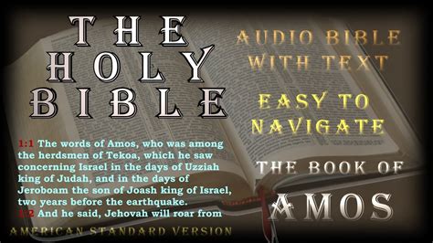 The Book of Amos - Holy Bible - Audio Bible with captions - YouTube