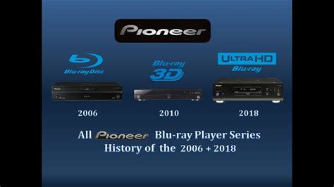 All pioneer blu-ray player series history of the 2006+2018 - YouTube