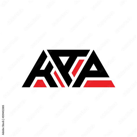 KAP triangle letter logo design with triangle shape. KAP triangle logo design monogKAm. KAP ...