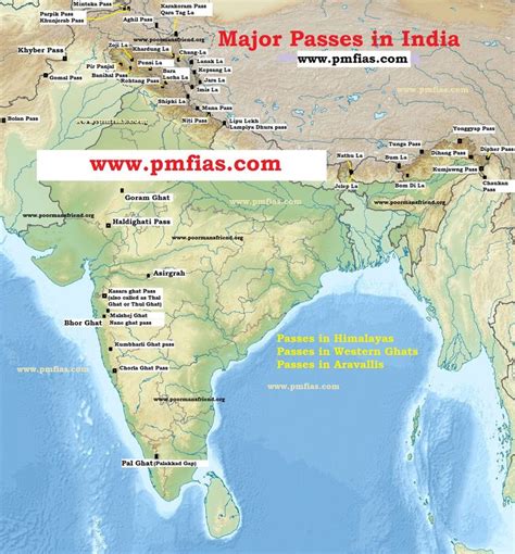 Mountain Passes in India | Geography lessons, Geography map, Mountains ...