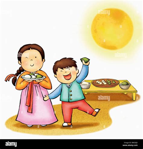 Chuseok greetings Stock Photo - Alamy