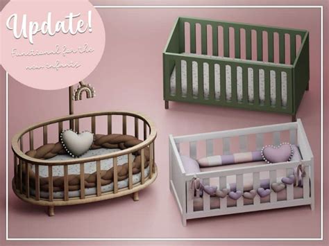 17+ Sims 4 Cribs CC: Sleigh Beds & Bassinet Options - We Want Mods