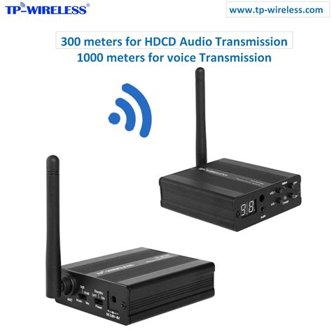 Tp-Wireless 2.4GHz Digital Wireless Audio Transceiver/HDCD Audio Wireless Transmitter Receiver ...