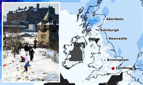 UK snow forecast: Britain set for -3C plunge as snow to strike south of ...