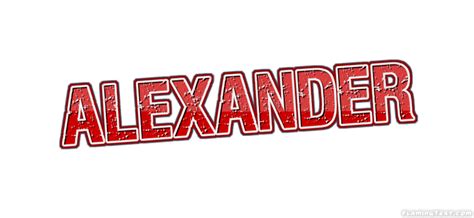 Alexander Logo | Free Name Design Tool from Flaming Text