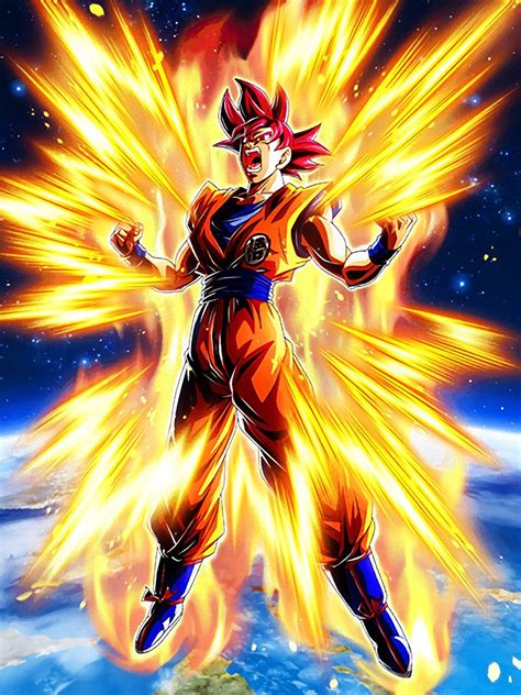 [Resurrected Legend] Super Saiyan God Goku | Anime dragon ball goku ...