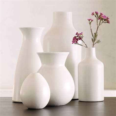 Pure White Ceramic Vases | west elm UK