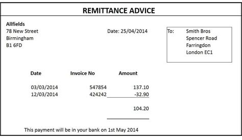 12 Remittance Templates - Excel PDF Formats