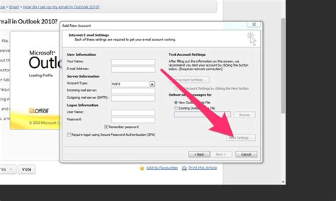 How do I set up my email in Outlook 2010? - Snapfrozen